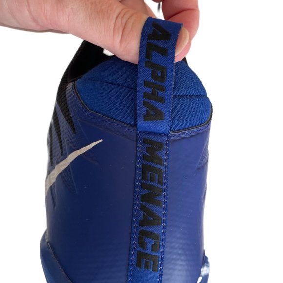 Nike Alpha Pro Mid-Football Cleats Size 15 Blue & Black NEW without Box - Picture 7 of 8